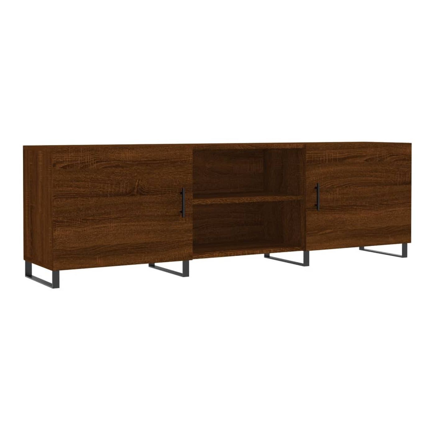 TV komoda, smeđi hrast, 150x30x50 cm, kompozitno drvo - 2