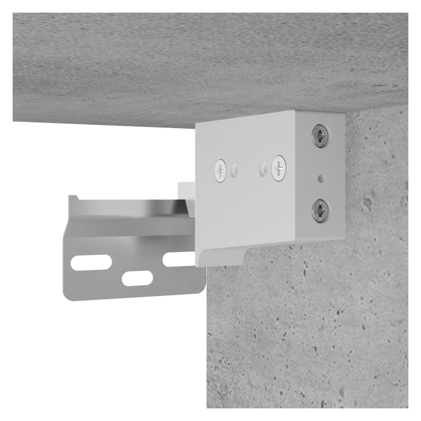Visoka ormar, siva beton, 69,5x34x180, kompozitno drvo - 19