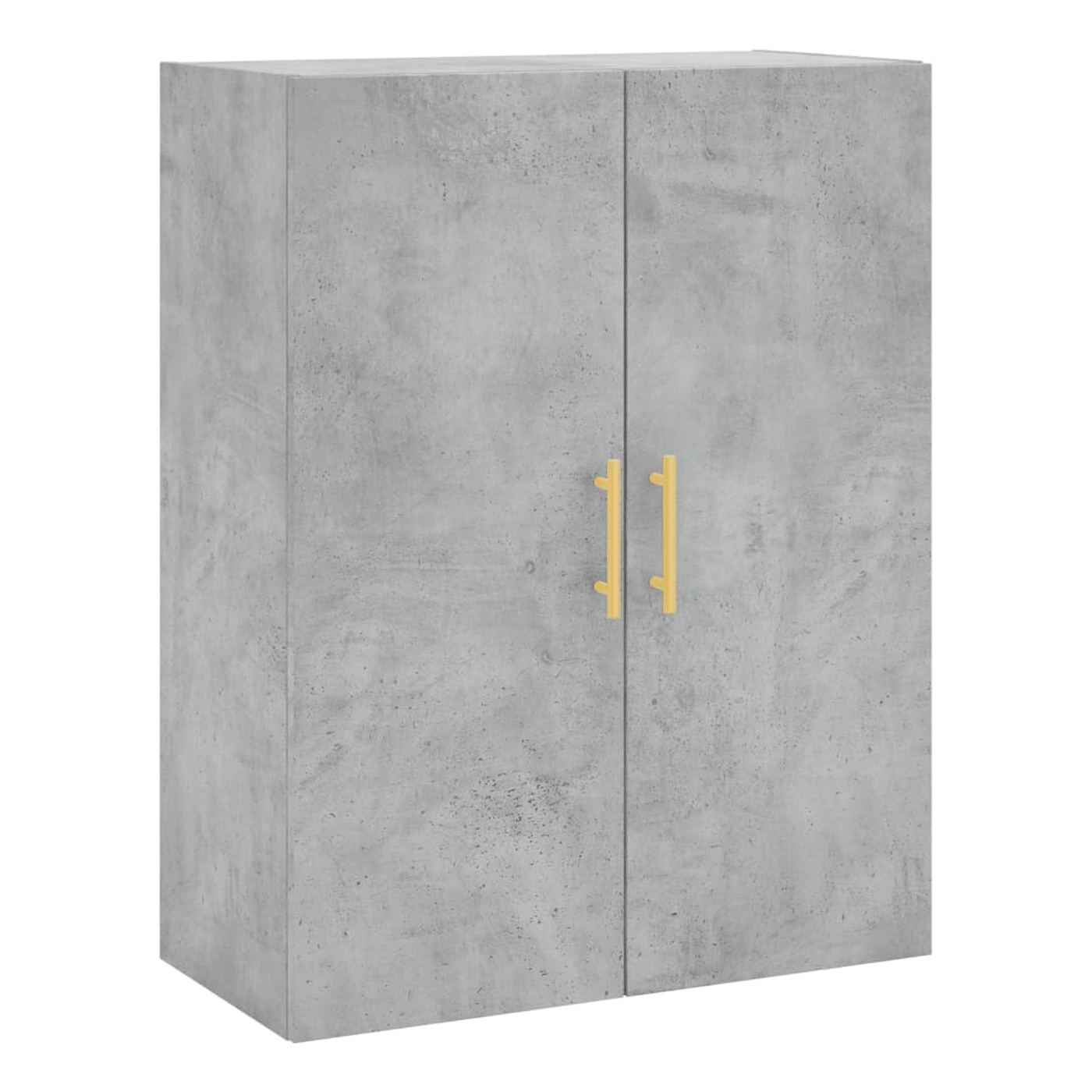 Visoka ormar, siva beton, 69,5x34x180, kompozitno drvo - 24