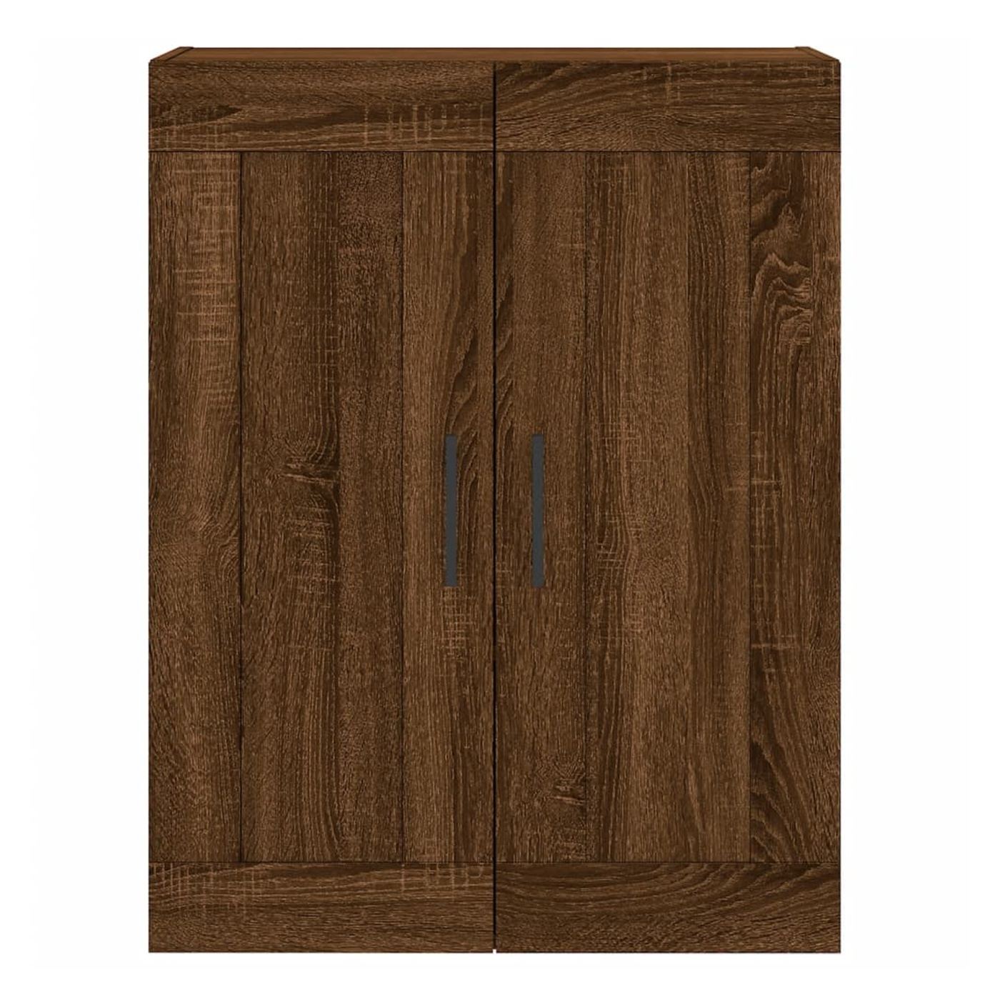 Visoki ormar, smeđa hrastovina, 69,5x34x180 cm, konstruirano drvo - 6