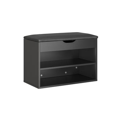 SoBuy Klupa za predsoblje s sjedalom Crna 60x30x43 cm FSR25-SCH
