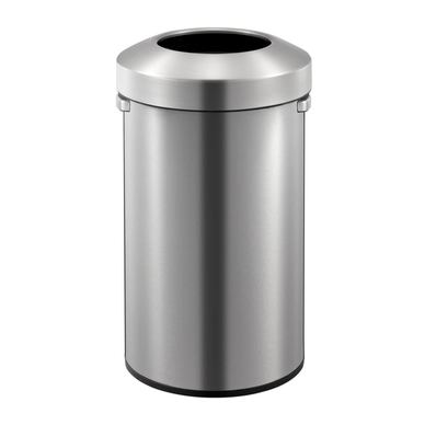 EKO Urban Open Bin, Ματ Ασημί, 90 L