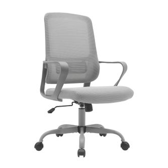 Scaun de birou, gri, SALOMO TIP 2, Sani, 63 x 56,5 x 99-109 cm