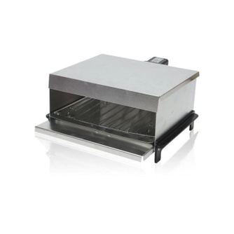 Ψησταριά πάρτι Rubino PG-06I, 800W, Αφαιρούμενος δίσκος με λαβή και σχάρα, Ασημί