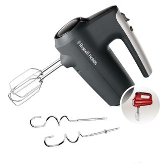 Mixer de mana Russell Hobbs 27151-56 Desire, 350W, 5 viteze + turbo, accesorii crom lavabile la masina de spalat vase, Gri Carbu