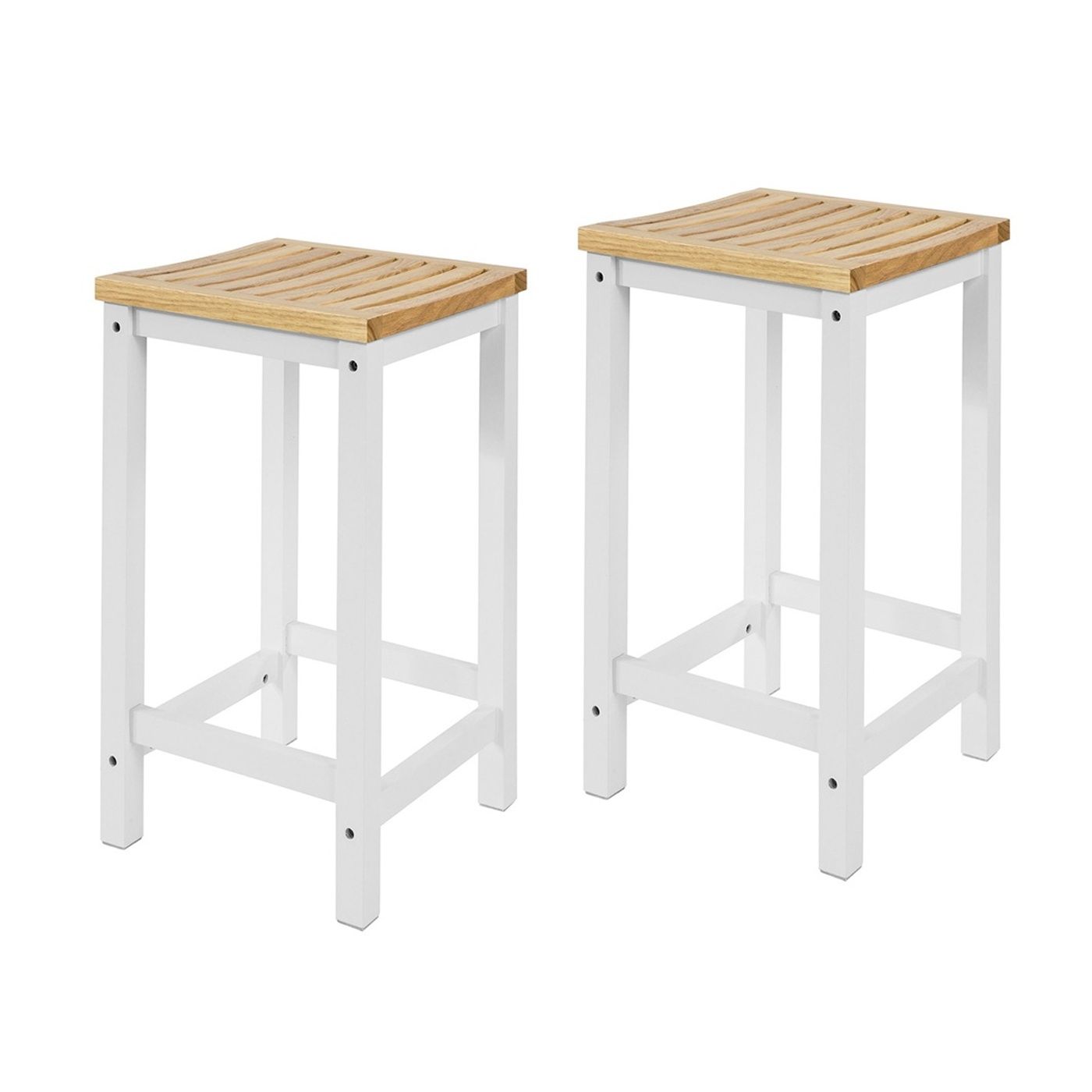 SoBuy Бар столове за трапезария 2 бр. 35x35x61 см FST29-WNx2