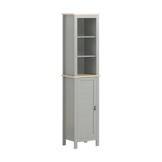 SoBuy Dulap de Baie Tip Turn Gri 30x39x169 cm