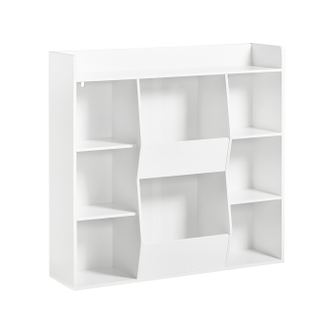 SoBuy KMB55-W Otroška knjižna omara, omarica za igrače 106x30x104 cm