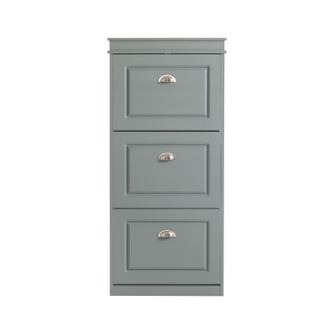 SoBuy Dulap pantofi 3 uși gri 53x24x117 cm FSR94-HG