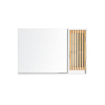 SoBuy Zidni ormarić bijeli 60x40x12 cm Rustik BZR128-W