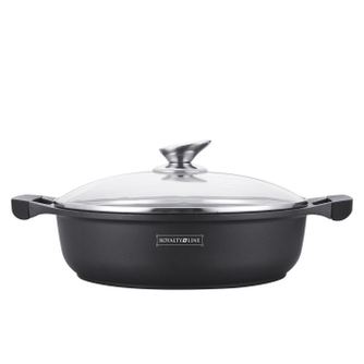Σετ μαρμάρινων κατσαρολών, Imperial Collection IM-ST10-CFM BLK, 10 τεμάχια, μαύρο