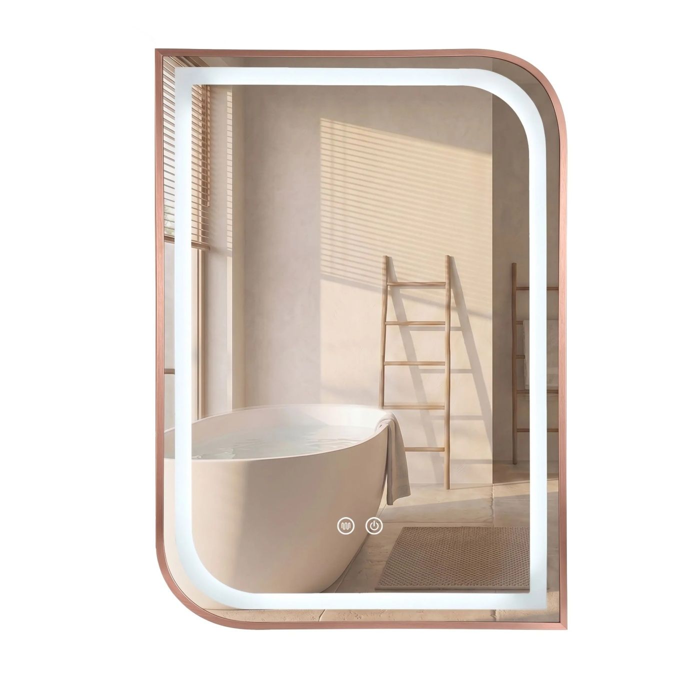 Oglinda Baie Rea Gama Bej T25023 Bxm 70cm - 47x70x44cm