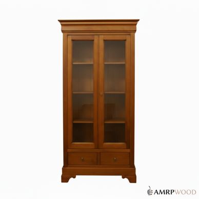 Βιτρίνα Louis Philippe με 2 Συρτάρια