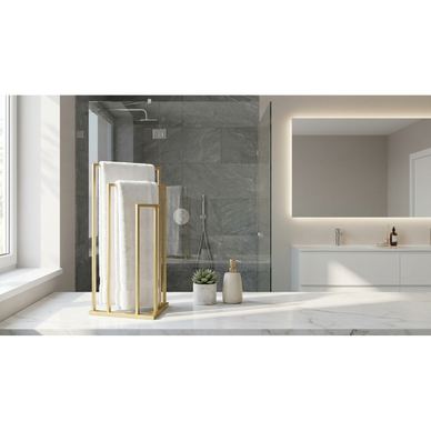 lara matte gold towel support