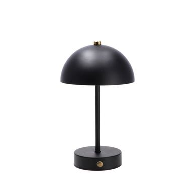 Veioza control tactil fier negru 15 x 24 cm