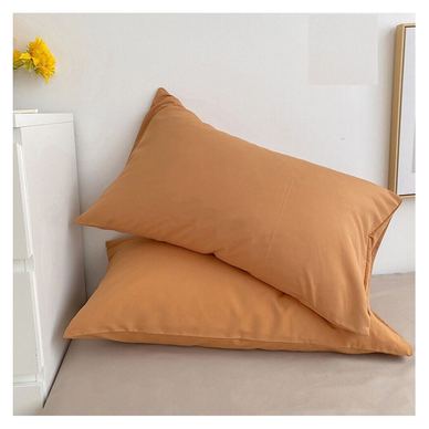 2 db Kotonia Home párnavédő szett, 100% pamut, egyszínű ranforce, 40x40 cm, kakaó