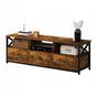 Dulap TV cu 3 sertare, stil vintage loft rustic, maro, 143 cm thumbnail 1