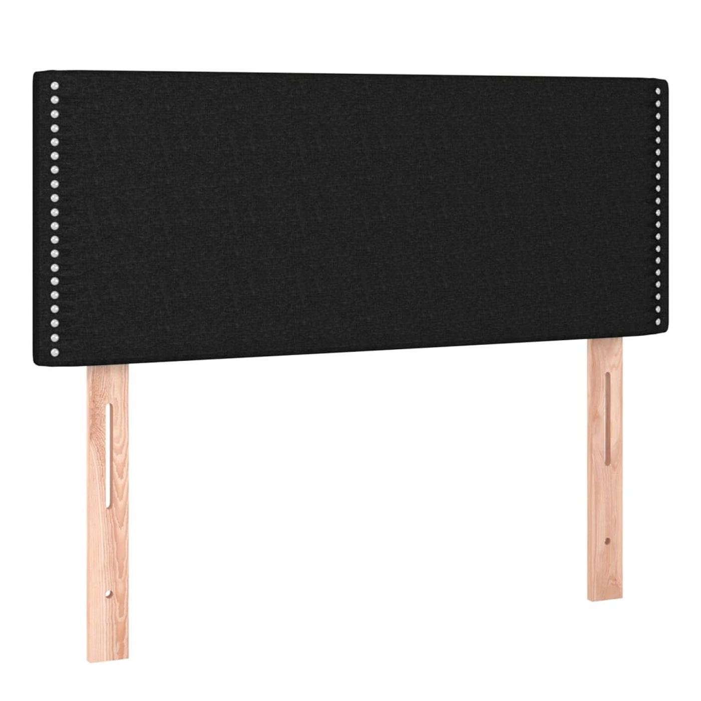 Okvir za krevet s madracem i LED rasvjetom, crni, 80x200 cm, tekstil - 7