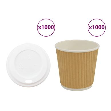 papirnate šalice za kavu s poklopcem 1000 kom 4 oz 100 ml