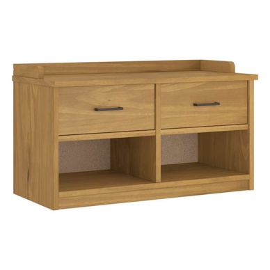 Klupa za predsoblje SANDNES 87x40x50 cm od masivne borovine