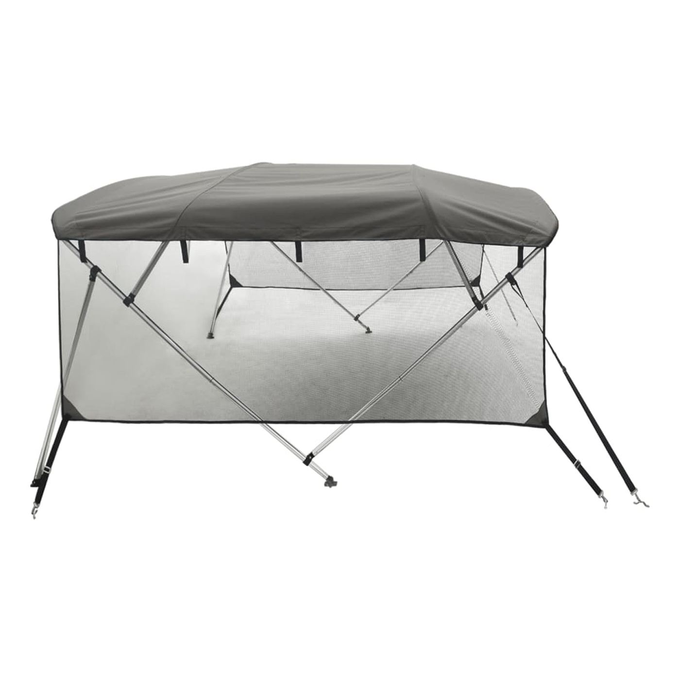 Bimini stříška se 4 oblouky a bočnicemi 243x(230–244)x137 cm - 7