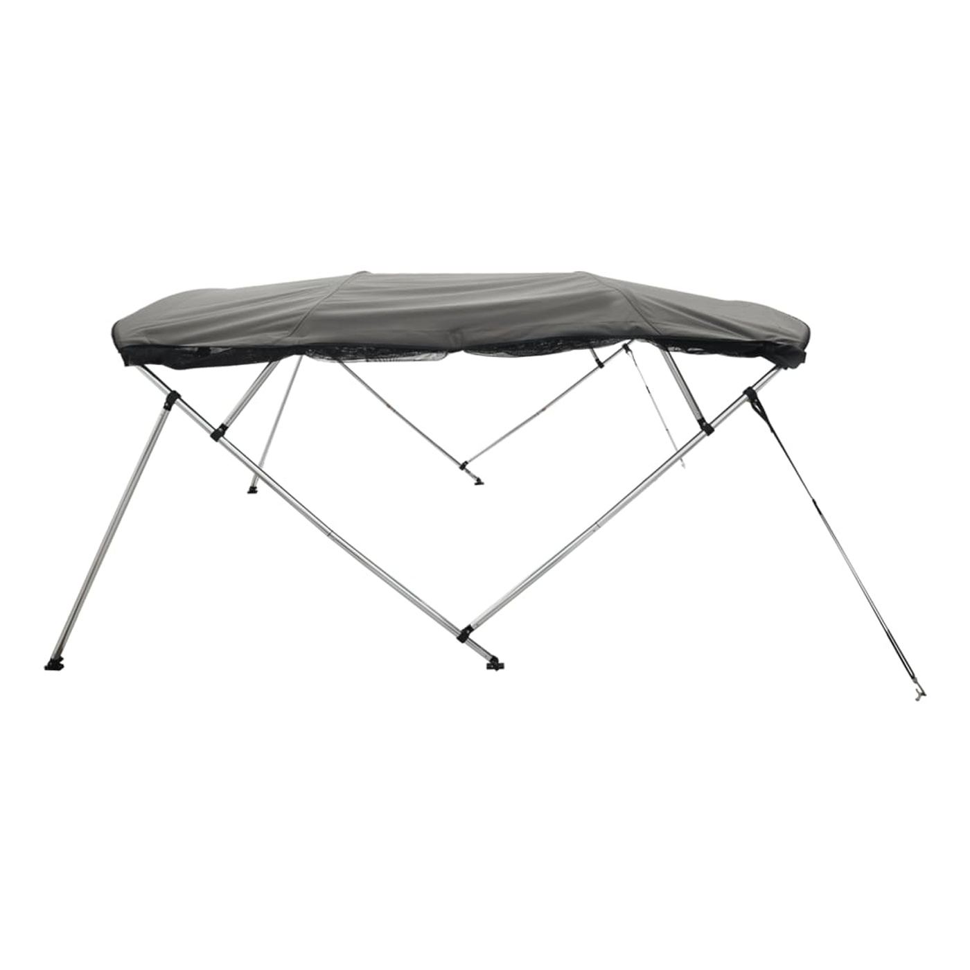 Bimini stříška se 4 oblouky a bočnicemi 243x(230–244)x137 cm - 8