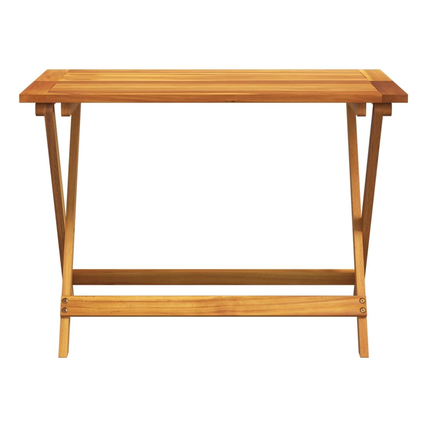 Skládací zahradní stůl 90 x 52,5 x 65 cm masivní akáciové dřevo - 4