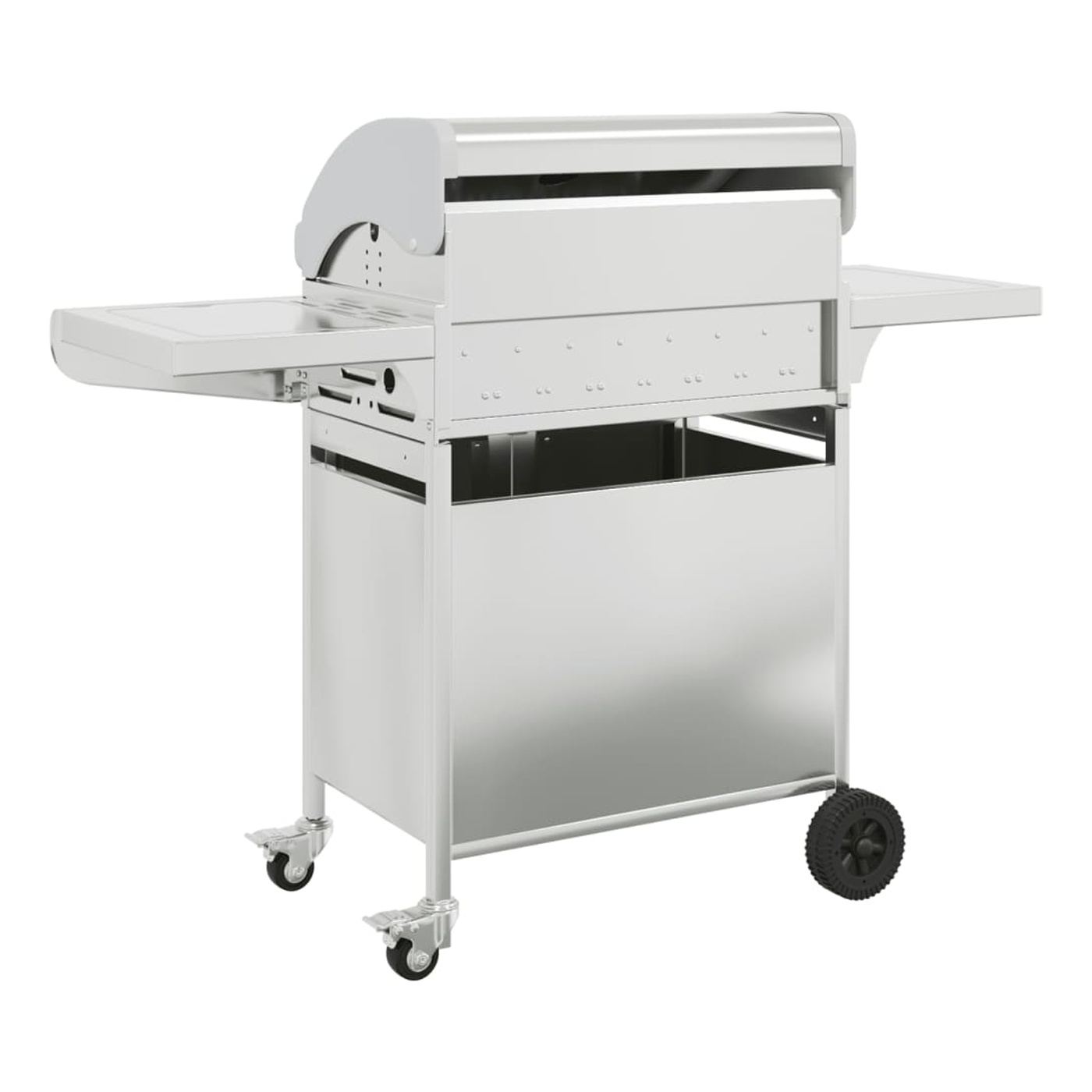 Plynový gril s 5 hořáky stříbrný nerezová ocel - 5
