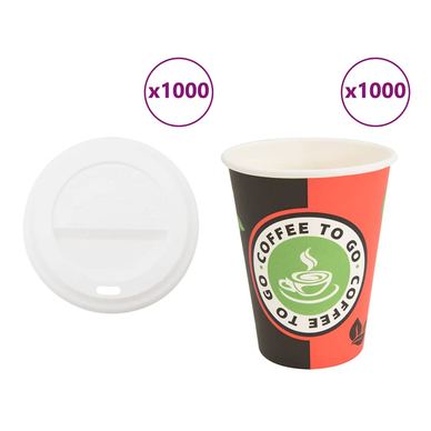 papirnate šalice za kavu s poklopcem 1000 kom 4 oz 100 ml