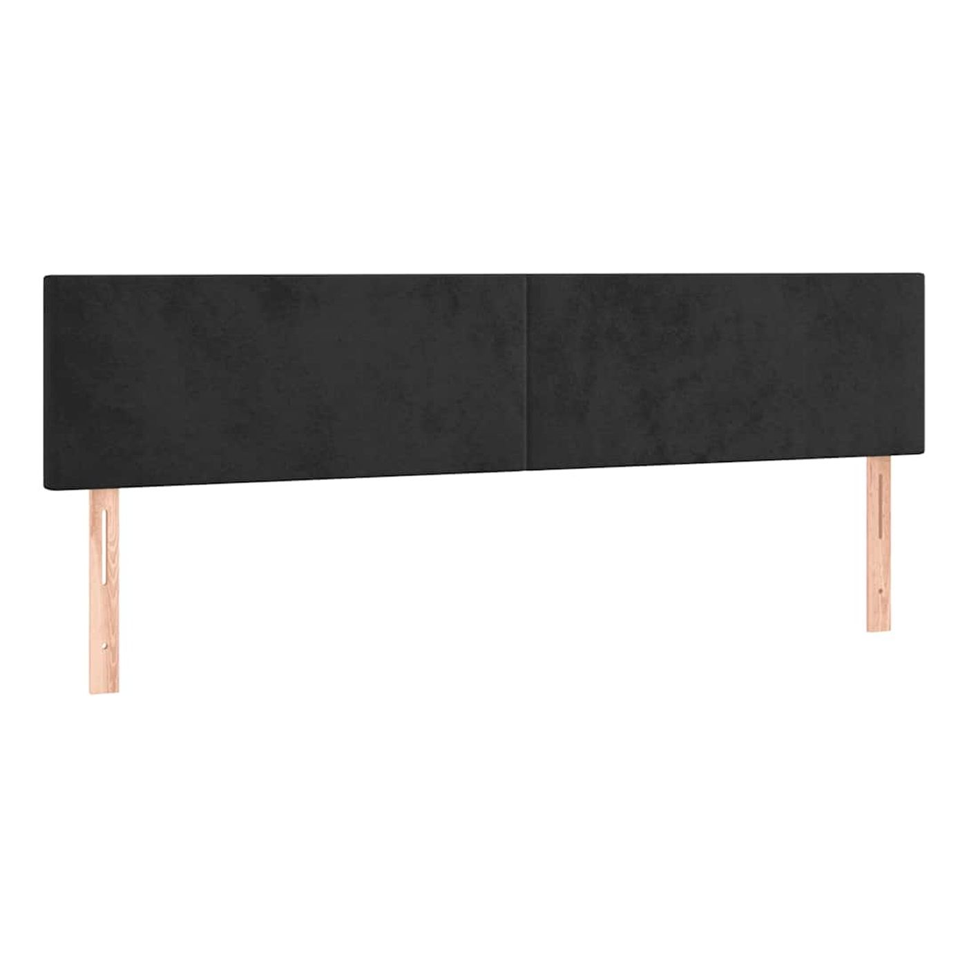 Okvir za krevet s madracem i LED rasvjetom, crni, 200x200 cm, baršunasti - 7