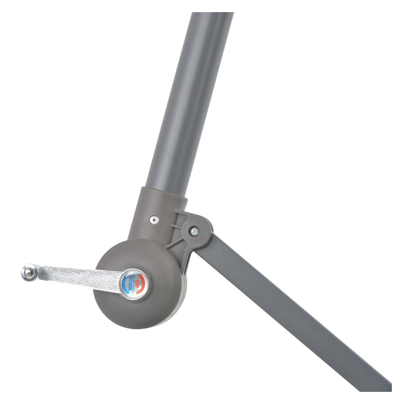 Konzolni kišobran s aluminijskim stupom, 300 cm, antracit - 6