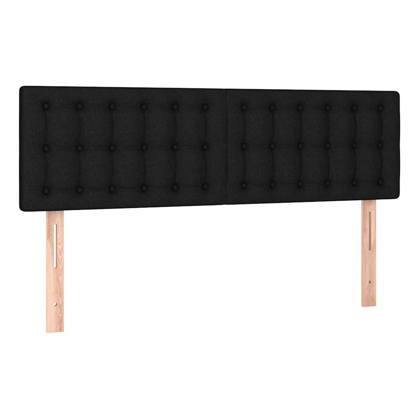 Okvir za krevet s madracem i LED rasvjetom, crni, 140x200 cm, tekstil - 7