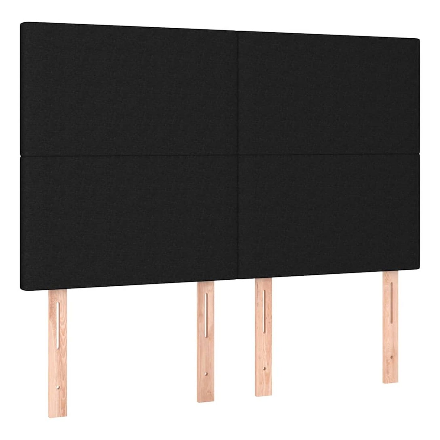 Okvir za krevet s madracem i LED rasvjetom, crni, 140x190 cm, tekstil - 7