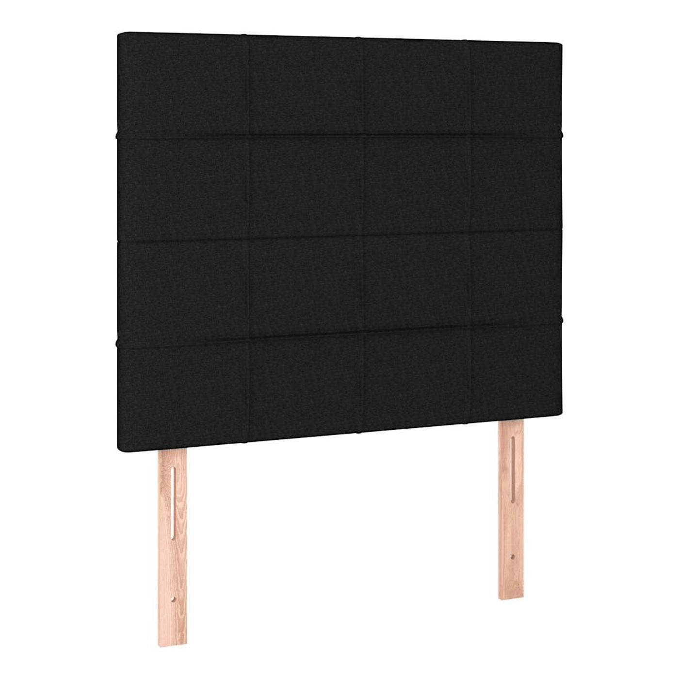 Okvir za krevet s madracem i LED rasvjetom, crni, 90x200 cm, tekstil - 7