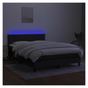 Okvir za krevet s madracem i LED rasvjetom, crni, 140x200 cm, tekstil thumbnail 4
