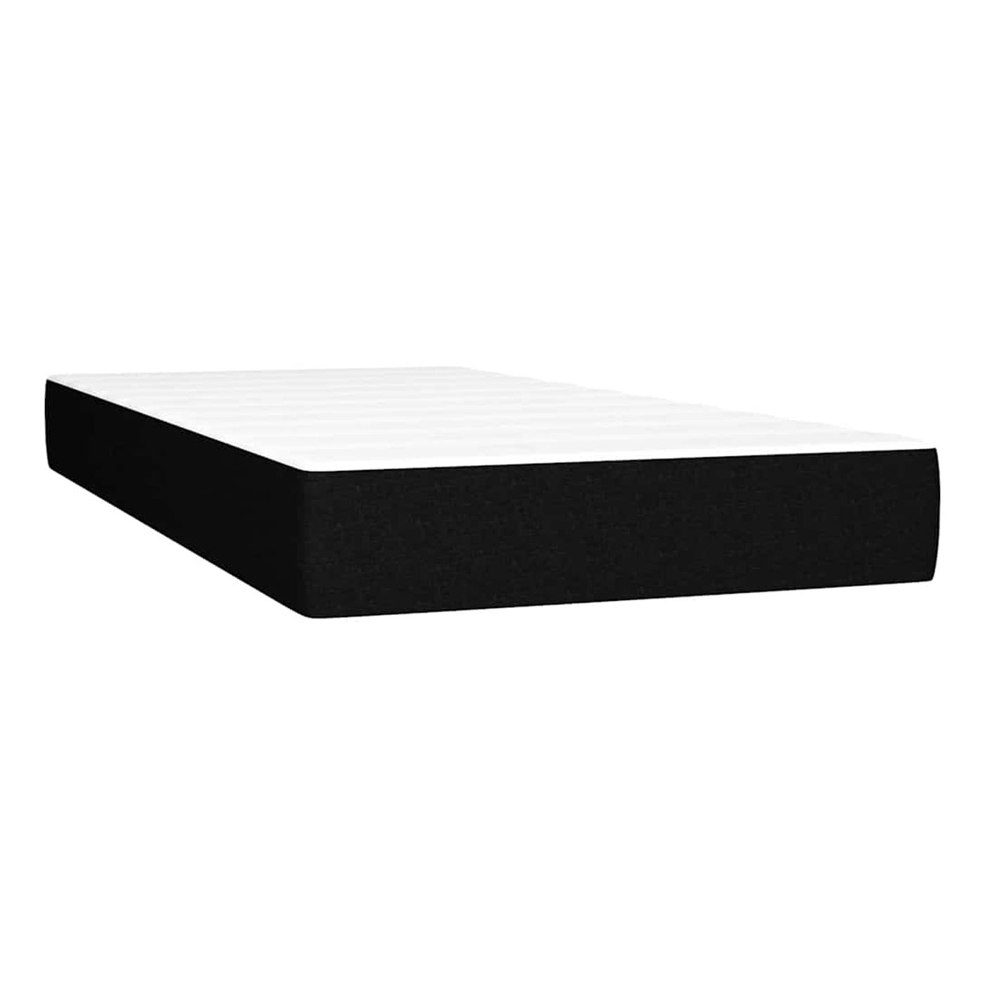 Okvir za krevet, madrac i LED, crni, 100x200 cm, tekstil - 6