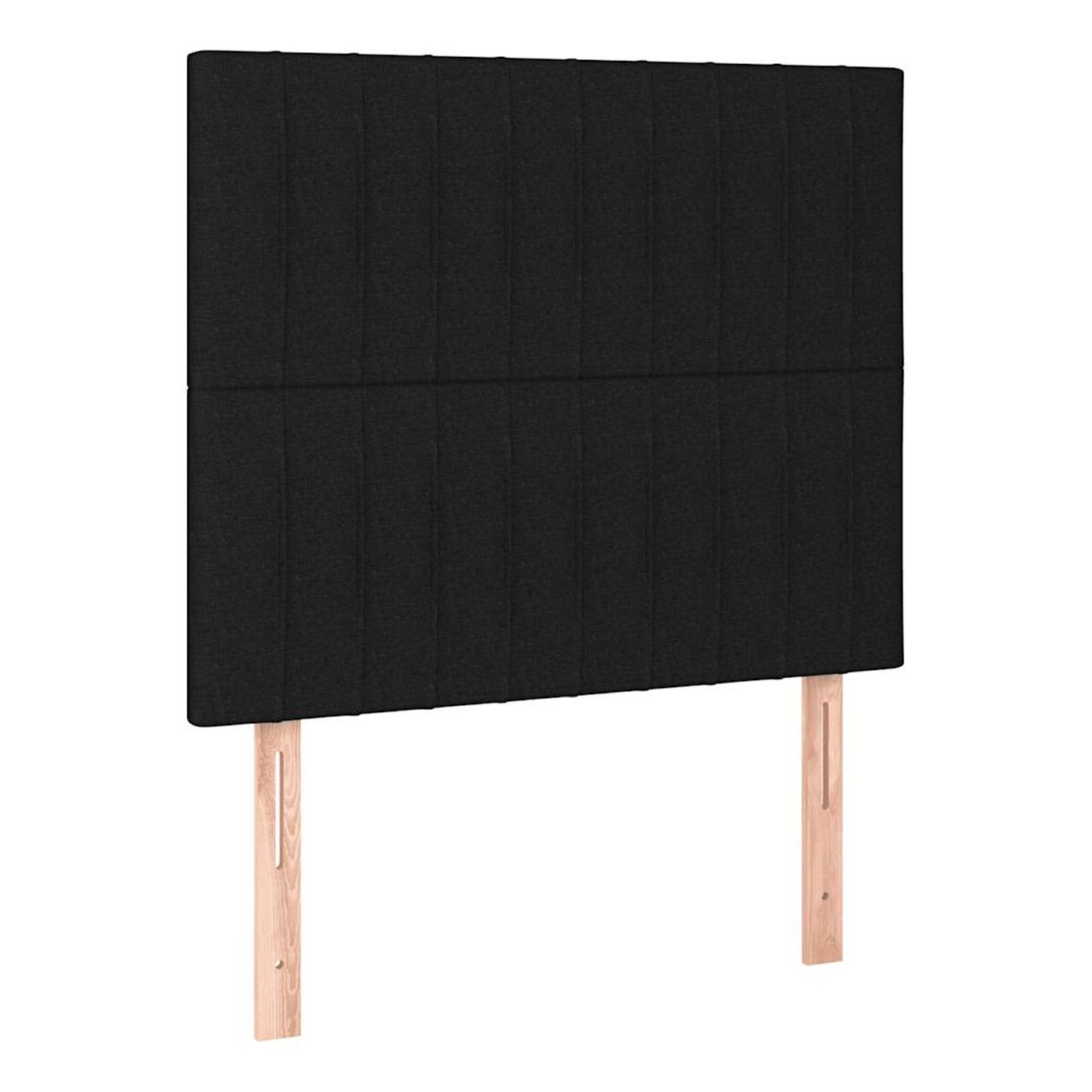 Okvir za krevet s madracem i LED rasvjetom, crni, 90x190 cm, tekstil - 7