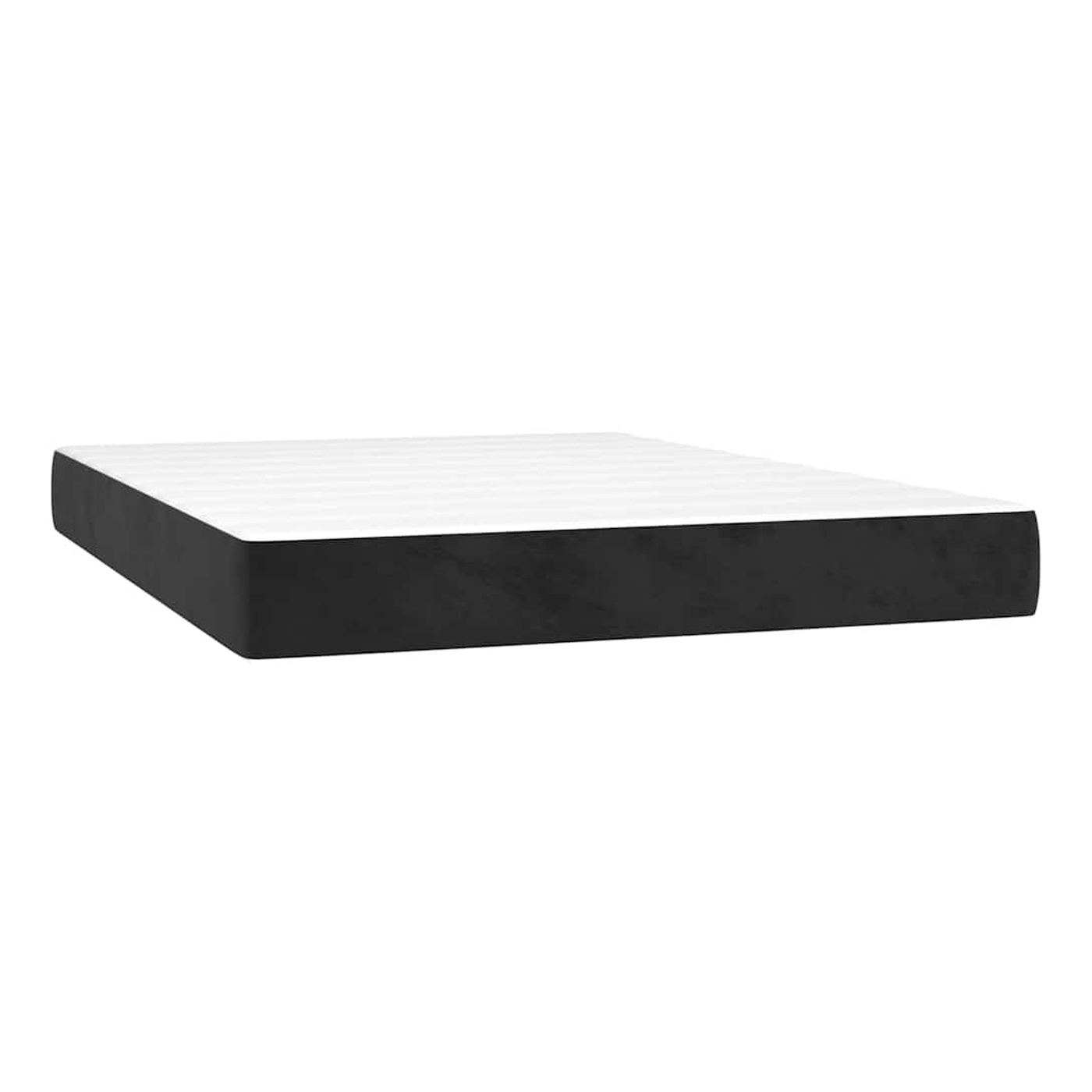 Box krevet s podnicom, crni, 140x190 cm, baršun - 5