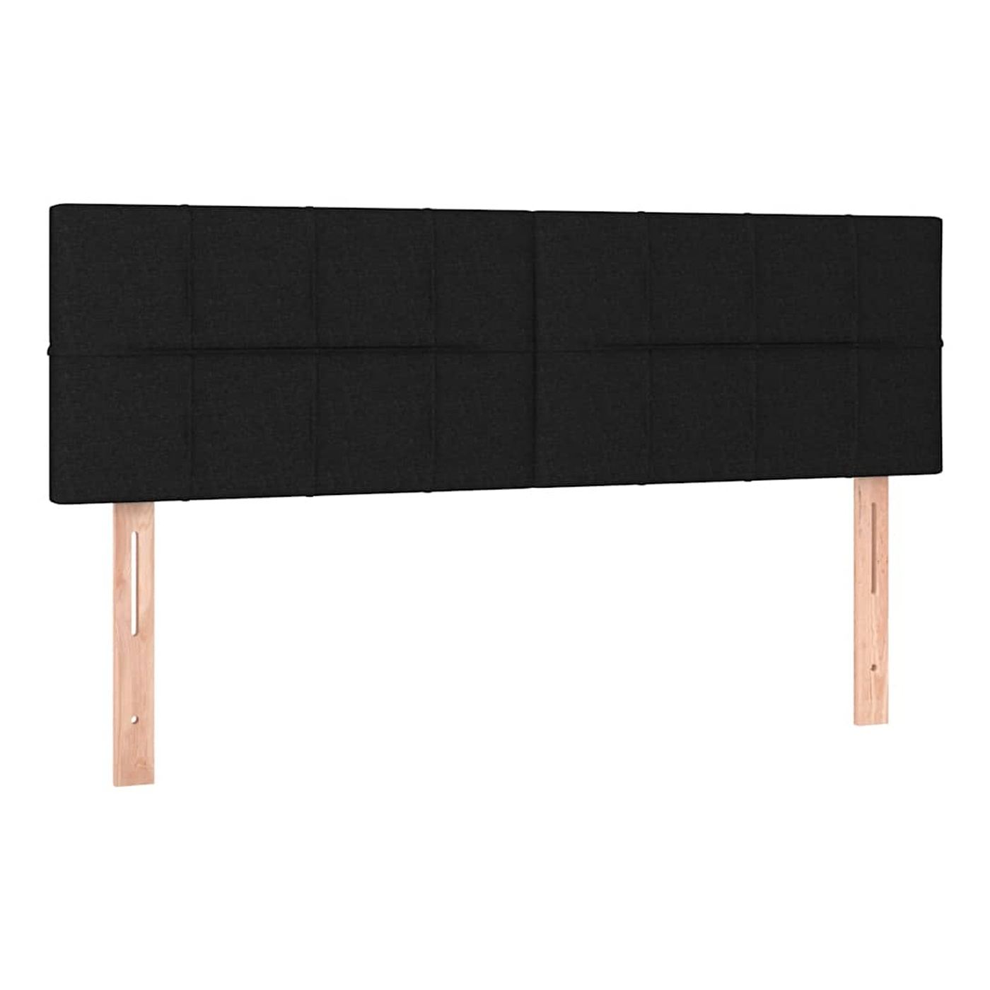 Okvir za krevet s madracem i LED rasvjetom, crni, 140x200 cm, tekstil - 7