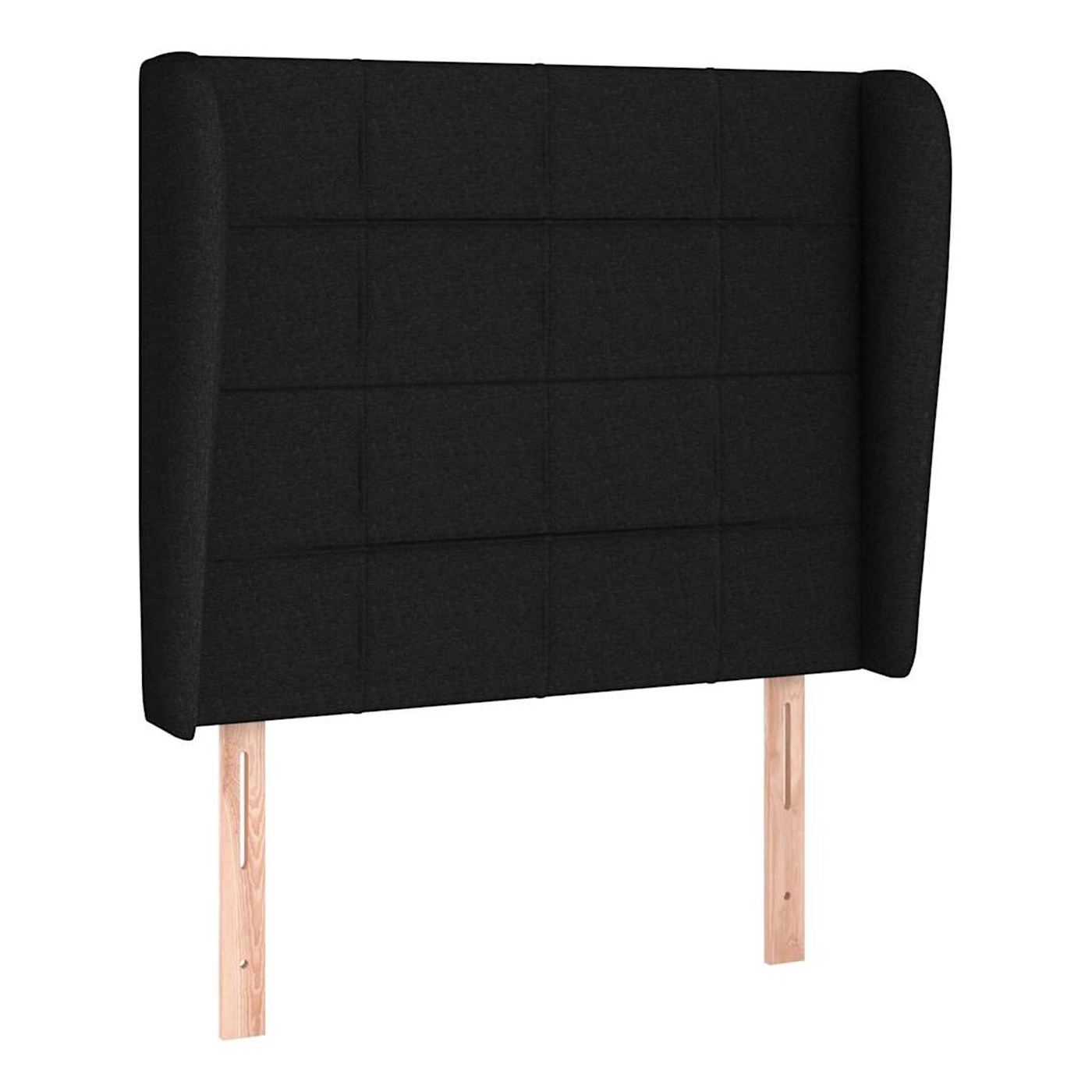 Boxspring krevet s madracem, crni, 90x190 cm, tekstil - 6