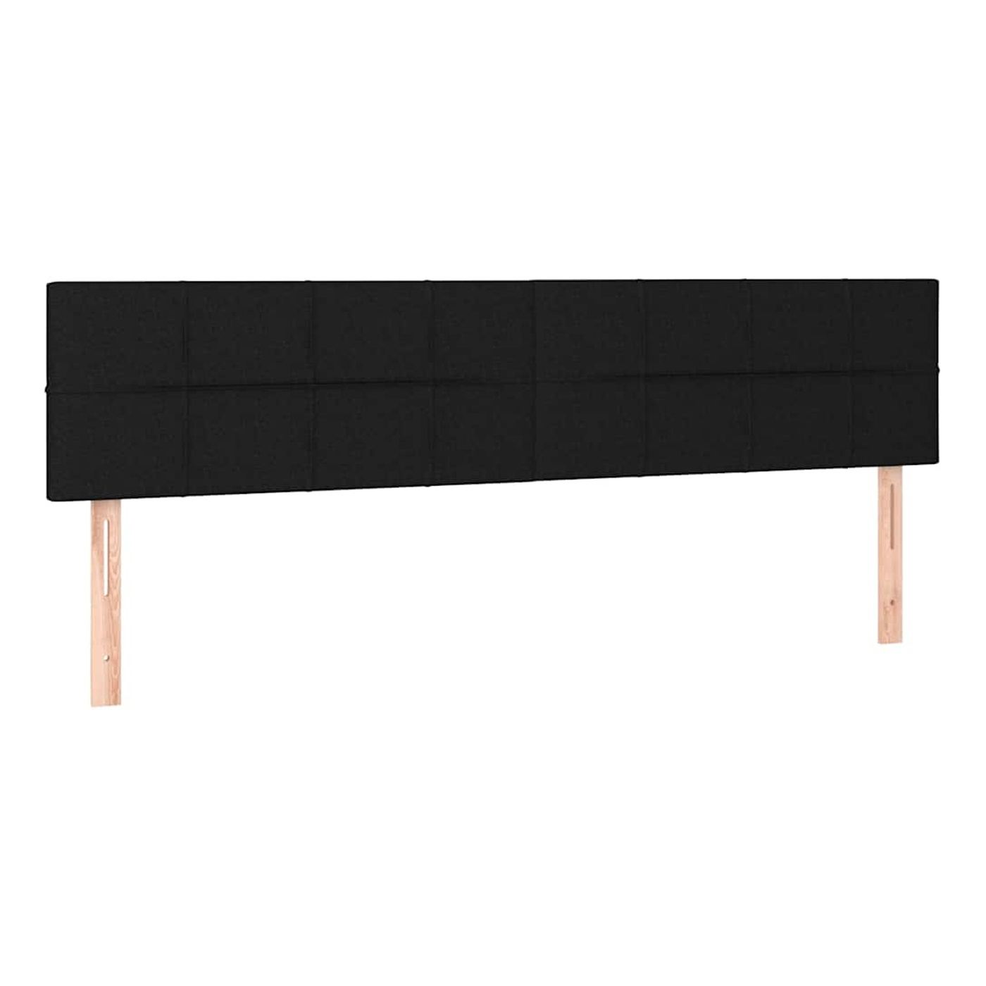 Okvir za krevet s madracem i LED rasvjetom, crni, 180x200 cm, tekstil - 7