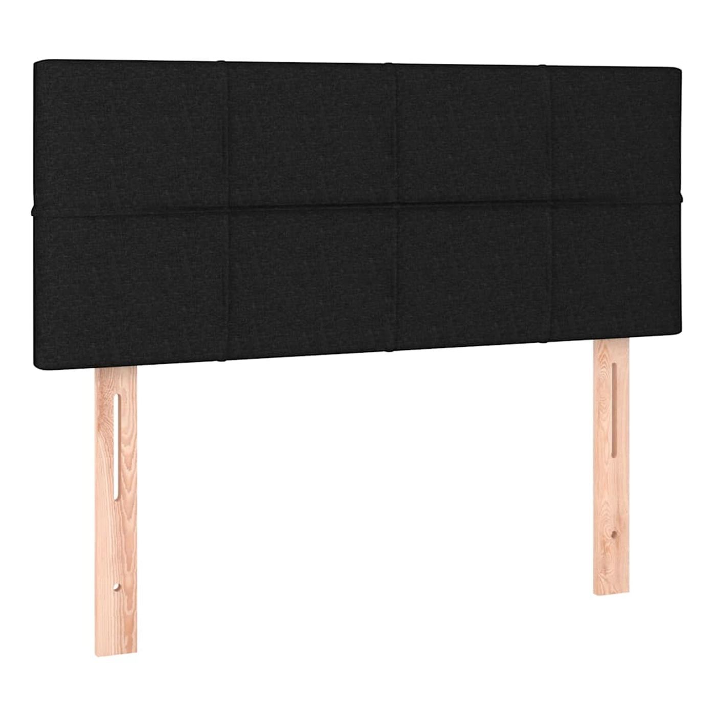 Okvir za krevet s madracem i LED rasvjetom, crni, 100x200 cm, tekstil - 7