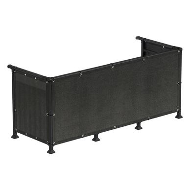 Paravan plasa umbrire pentru balustrada balcon, 95% umbrire, impermeabila, 500x90 cm, antracit