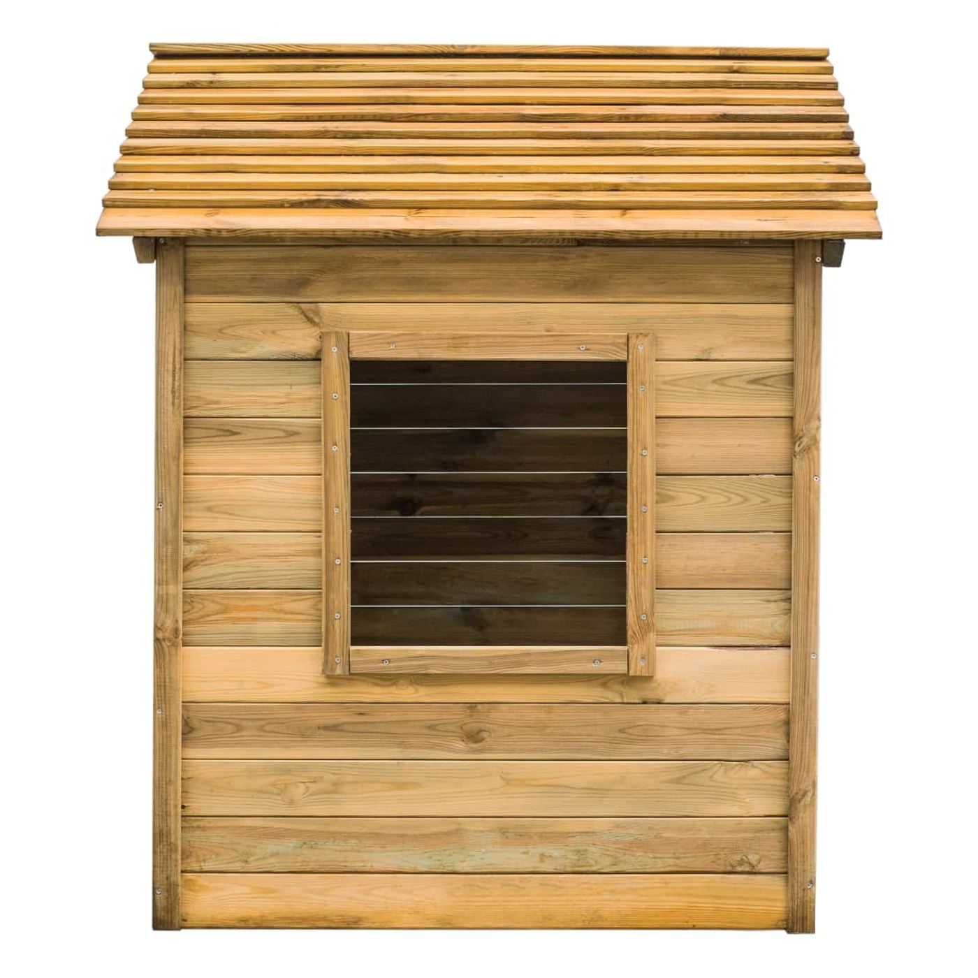 Къщичка за игра на открито, 123 x 120 x 146 см, дърво бор - 3