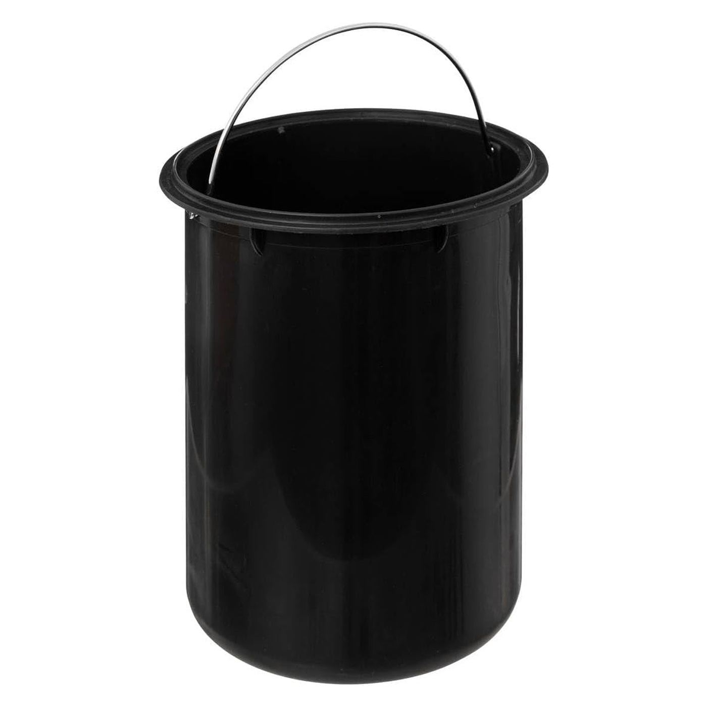 5Five Lea кошче за боклук с педал и плавно затваряне, PP и стомана, 17x25 см, бяло - 2