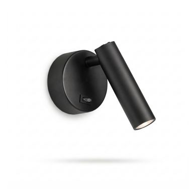 Aplica LED din metal Black cu spot directionabil