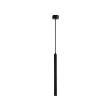 Corp de iluminat suspendat, stil minimalist, finisaj negru 30 cm