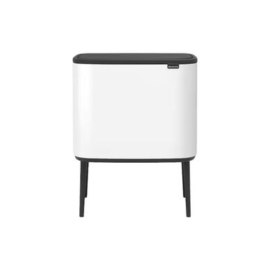 Кофа за боклук с крака, Brabantia, Bo Touch Bin, 36 литра, бял