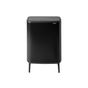 Кофа за боклук с крака, Brabantia, Bo Touch Bin Hi, 2 x 30 литра, матово черна thumbnail 1