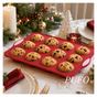 Силиконова форма за мъфини Pufo Muffin с 12 гнезда за мъфини, кексове, тарти, розова thumbnail 3